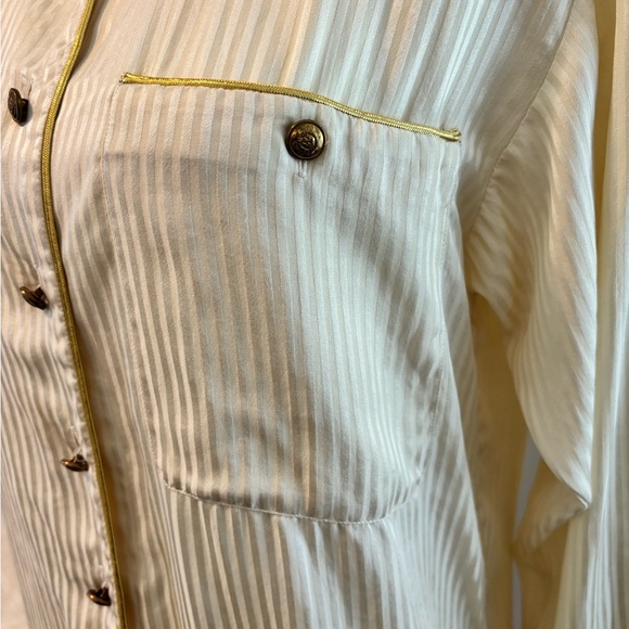 100% SILK 80s VINTAGE DIOR CHEMISE BUTTON-UP SHIRT - Picture 9 of 9